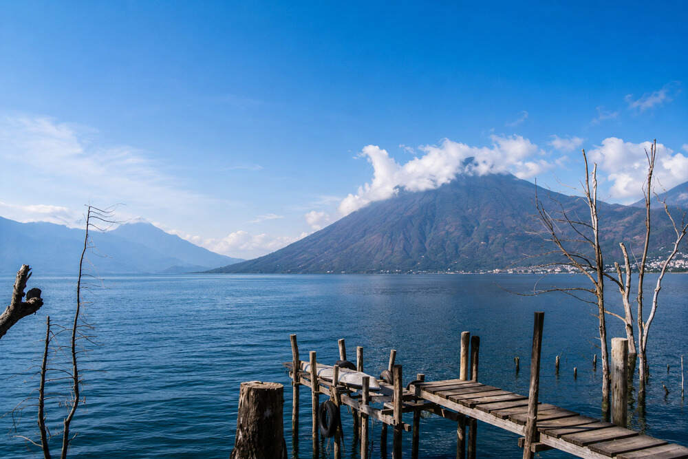 Lake Atitlan San Pedro Volcano