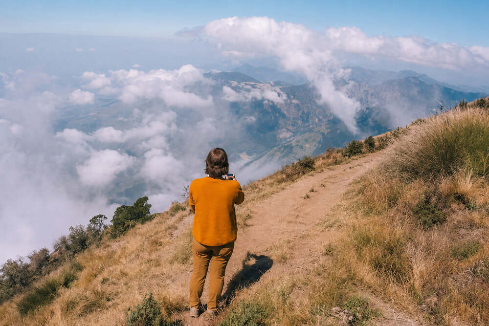 panoramic views Santa Maria Volcano
