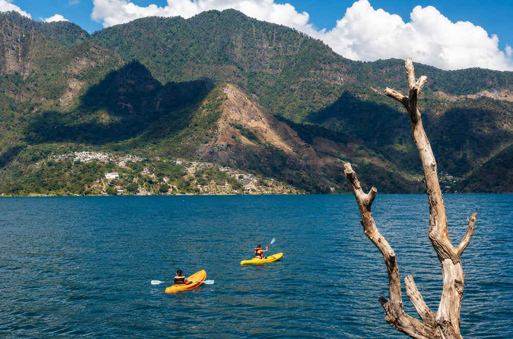 kayaking Lake Atitlan
