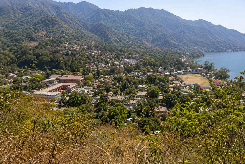 Aerial view San Marcos La Laguna