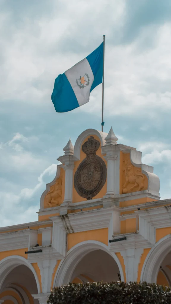 Aktuelle Flagge Guatemala