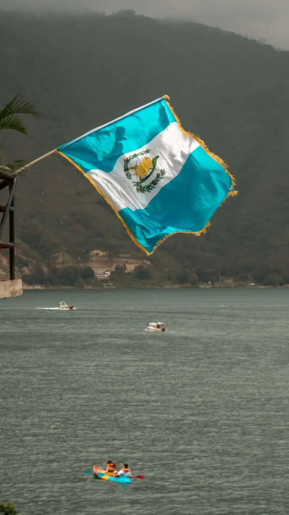 Farben Flagge Guatemala