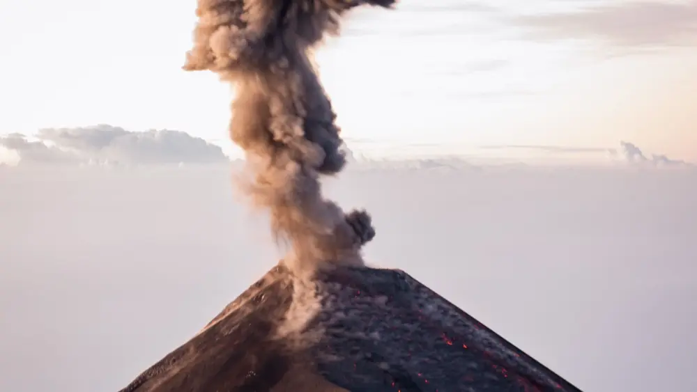 Acatenango eruption hike