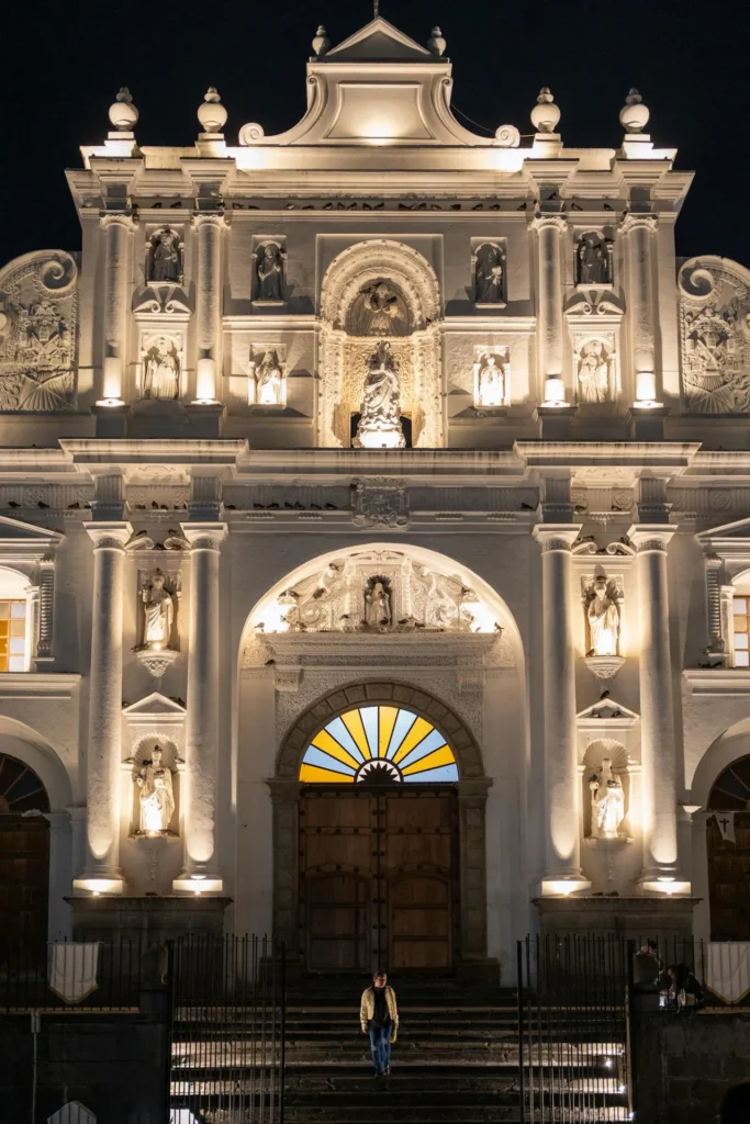 fotos antigua guatemala noche