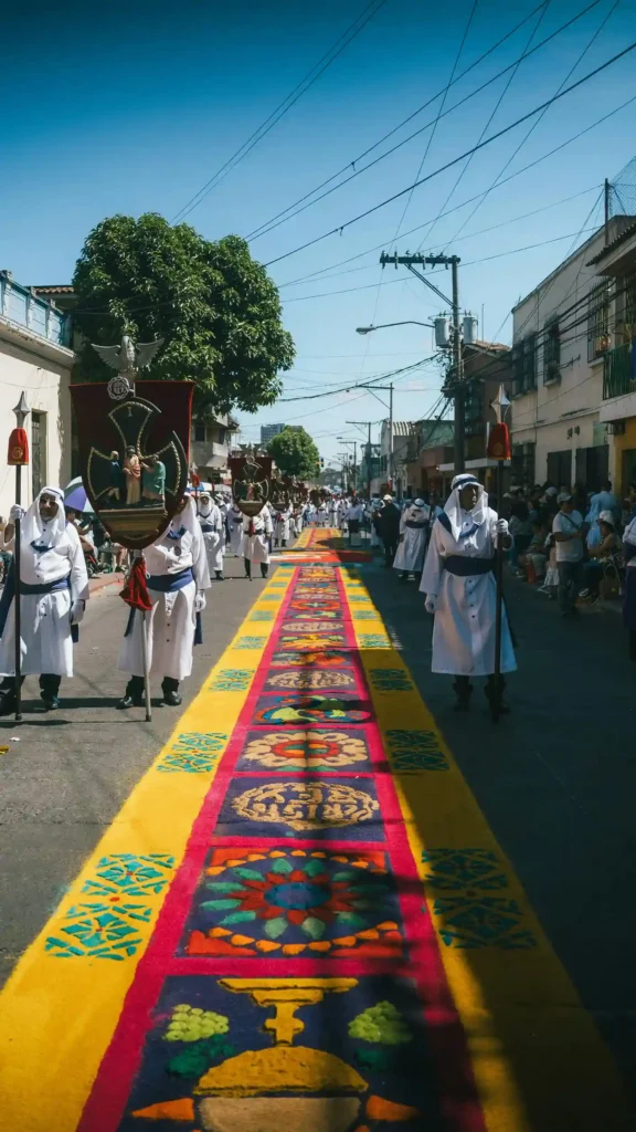 procesion religiosa durante festividades tradicionales salcaja