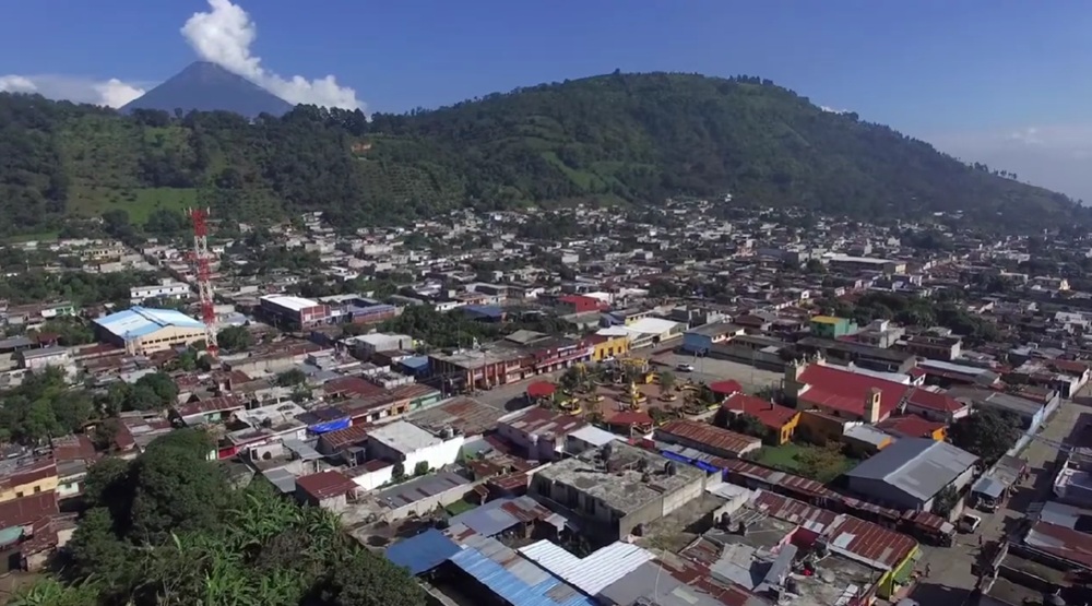 municipio frente volcan pacaya