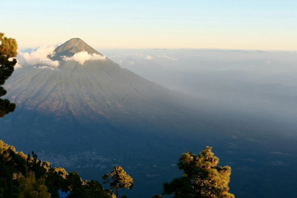 Ubicación del municipio en Sacatepéquez Volcan Acatenango